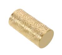 Didiseaon Embout de Balustrade Rond en Laiton Or pour Clôture Jardin | Protection L’usure Quotidienne, Style Rétro Élégant, pour Projets DIY et Mises à Niveau de Capuchons Anciens