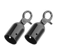 Didiseaon Embouts de Corde 28 Mm en Alliage de Zinc Crochet de Sécurité et Mousqueton, Lot de 2, Fixation Robuste pour Garde-corps et Câbles de Terrasse Extérieurs