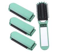 Didiseaon Ensemble De 4 Brosses À Cheveux Pliables Et Miroirs Pour Voyage Indispensables Pour Hommes Et Femmes Peigne Pliable Rangement Facile
