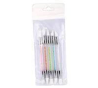 Didiseaon Ensemble De 5 Pinceaux De Manucure Avec Pointe En Silicone Pour Nail Art Et Peinture Diamant