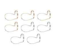 Didiseaon Ensemble de 8 Médiators pour Guitare en Métal, Surface Lisse, Résistants, Adaptés pour Pouce et Index, pour Guitare Folk et Classique