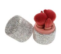 Didiseaon Ensemble de Pinceaux de Maquillage Élégants en Strass Kit Complet avec Support pour Les Voyages Les Fêtes Un Usage Quotidien