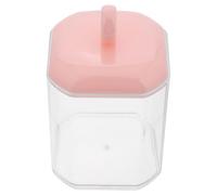 Didiseaon Ensemble pour La Maison Distributeur De Cotons-tiges Pot avec Couvercle Rangement Compact pour Le Maquillage Et La Beauté