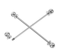 Didiseaon Épingles à Costume Homme, Baleines de Col en Alliage Métallique, Fermoir Sécurisé, Accessoires pour Chemise et Costume Formel, Lot de 2 Barres de Maintien Col, Usage Mariage