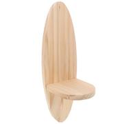 Didiseaon Étagère Murale à Livres en Bois, Forme Ovale, Beige, Installation Facile, Gain de Place, pour Chambre et Bureau, Étagère Flottante Décorative pour Rangement et Présentation