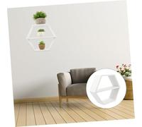 Didiseaon étagère Petit Mur décor hexagone Rangement de Cuisine Blanche