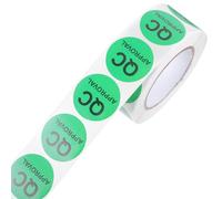 Didiseaon Étiquette Autocollante Ronde de Contrôle Qualité pour Inspection Produit Papier Adhésif Enduit et Visibilité Claire, pour Tests et Inspection en Entrepôt