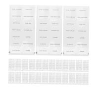 Didiseaon Étiquettes Autocollantes en Pvc et Utilisation Polyvalente 20 Feuilles pour Identification Facile pour Bouteilles de Voyage et Salle de Bain en Déplacement