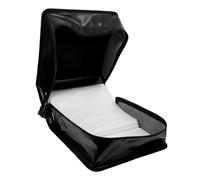 Didiseaon Étui de Rangement pour CD et Dvd en Cuir PU Noir, Capacité 500 Disques, Poignée et Pochette, Classeur Portable pour Collection et Rangement à Domicile