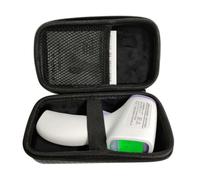 Didiseaon Étui de Rangement pour Thermomètre Front Température Boîte de Protection EVA Antichoc avec Design à Fermeture Éclair Classique pour Thermomètre Frontal Noir