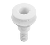 Didiseaon Évent de Vidange de Bateau en Plastique Blanc, Raccord à Travers la Coque pour Pompe de Cale, Installation Facile et Haute Efficacité pour Navigation et Kayak