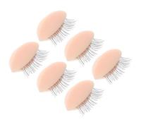 Didiseaon Extension de Cils Kit 3 Paires de Paupières de Rechange en Couleur Naturelle pour Pratique sur Tête Mannequin de Maquillage