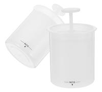 Didiseaon Fabricant de Mousse Nettoyante Visage 2pcs en Plastique Blanc, Formation de Mousse, Portable Voyage