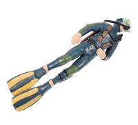 Didiseaon Figurine Décorative d'Aquarium Plongeur en ABS Solide Mini Modèle de Plongeur pour Décoration sous-Marine Accessoire D’Aquarium Vivant pour Aménagement Paysager Aquatique