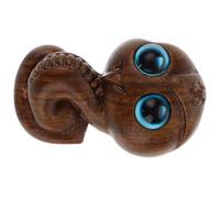 Didiseaon Figurine Serpent Feng Shui en Bois de Santal, Petite Sculpture Cristaux, Accessoire Décoratif pour Porte-Paquet et Téléphone, Année du Serpent 2025