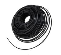 Didiseaon Fil de Coupe-bordures en Acier Noir Résistant pour Accessoires de Tondeuses, Ligne de Rechange Pratique et Solide pour Débroussailleuse Jardin