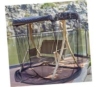 Didiseaon Filet de Protection Moustiquaire pour Fauteuil Suspendu Double Extérieur Jardin Fermeture Éclair, Maille Fine Respirante, Léger et Pliable pour Terrasse et Patio