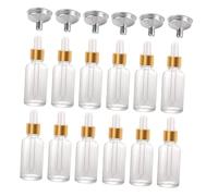 Didiseaon Flacon Compte-gouttes D'huile Essentielle En Verre Transparent 30ml Lot De 30 Pièces Avec 6 Entonnoirs En Acier Inoxydable Pour Aromathérapie Et Voyages Bouchons Étanches Réutilisables