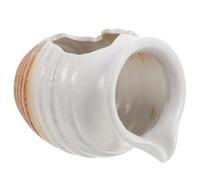 Didiseaon Fontaine Pot Céramique Décorative avec Circulation Eau Naturelle Jarre Écologique pour Bassin à Poissons Intérieur et Extérieur Effet Cascade Zen pour Jardin et Aquarium