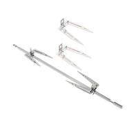 Didiseaon Fourchettes à Griller Le Poulet Inox 3 Pièces Tige 34 Cm, Résistantes Haute Température, Compatibles Fours Électriques, Accessoires La Cuisine Pour Barbecue Rôti Et Friture Air Fryer