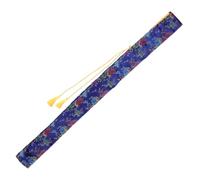 Didiseaon Fourreau de Rangement en Tissu Bleu, Style Traditionnel Élégant | Sangle Épaisse, Couture Soignée, pour Bambou et Rouleaux de Calligraphie