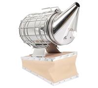 Didiseaon Fumoir Manuel en Acier Inoxydable pour Ruche, Enfumoir à Abeilles Protection Thermique, Outil Apiculture Pratique, Mini Taille, pour Matériel Apicole et Gestion des Ruches