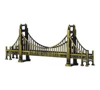 Didiseaon Golden Gate Bridge construction pont porte vintage rétro décoration bureau décoration pour bureau sculpture pont en alliage