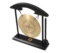 Didiseaon Gong en Laiton avec Support et Maillet, Ornement Feng Shui de Table, Amulette et Objet de Collection pour Salon et Maison