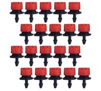 Didiseaon Goutteur D'irrigation Réglable 100 Pièces PP pour Arrosage Précis | Micro-goutteurs à 8 Trous, Débit 0 à 70 L/h, Raccord PE 4/7mm pour Jardin