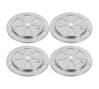 Didiseaon Grilles D'aération INOX pour Barbecue Et Four 4 Pièces Rondes en Acier Inoxydable Ventilation Optimisée Résistante Haute Température Accessoires pour Fumoir Et Cuisson Extérieure