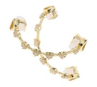 Didiseaon Grillz Plaqué Or avec Cristaux Accessoires pour Costume Hip-hop et Cosplay un Jeu pour Hommes et Femmes