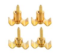 Didiseaon Guide-cordes à Rouleaux pour Guitare Électrique Lot de 4 Sets de Pièces en Métal Doré Accessoires pour Guitare Électrique Retenue de Corde Vis et Colonne Améliore la Stabilité