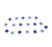 Didiseaon Guirlande D’Étoiles Pailletées Dorées et Argentées 2M en Papier Miroir Décoration Suspendue pour Fêtes D’Garçon et Filles Anniversaires et Mariages Décoration Festive