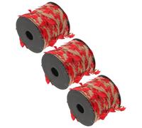 Didiseaon Guirlandes de Feuilles D'érable Artificielles Rouge 3 Rouleaux X 10m Ruban de Vigne Décoratif en Toile de Jute pour Décoration Murale Automnale Fête Thanksgiving Halloween Noël