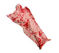 Didiseaon Halloween Décoration Extérieure Sanglante avec Corps Couché Yeux LED et Activation Sonore pour Ambiance Effrayante Accessoires Halloween pour Scènes de Crime et Jardins Hantés