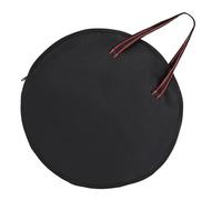 Didiseaon Housse pour Tambour Sourd 30 CM en Tissu Oxford Imperméable Paquet de Rangement Rouge Rayé 12 Pouces Poignée Étui de Protection Portable pour Pads de Batterie et Accessoires