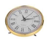 Didiseaon Insert Horloge à Quartz Rond Silencieux Mécanisme en Plastique Doré, Design Élégant Vintage, Compatible Bureau et Étude, pour Projets DIY