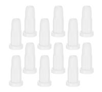Didiseaon Inserts de Douille en Plastique Blanc Résistance à l'usure Lot de 50 et Complète pour roulettes de Meubles et Lits Bébé pour Usage en Crèches et Maisons