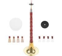 Didiseaon Instrument à Vent Suona en Palissandre Rouge pour Débutants, Facile à Utiliser Anche en Plastique, Anti-rouille, pour Étudiants et Musiciens Traditionnels Couleur Aléatoire