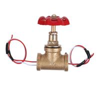 Didiseaon Interrupteur à Vanne Vintage Steampunk en Fer G1/2 Double Sortie pour Lampe de Table Style Tuyau D’Eau avec Câblage Rouge et Blanc Décoration Intérieure Rétro et Ambiance