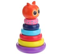 Didiseaon Jeu de Construction Éducatif en Bois 1 Pièce, D’éveil Empilable pour Bébé, Blocs Colorés pour Développer Coordination Œil-Main et Créativité, Garçon Fille Noël