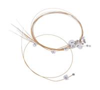 Didiseaon Jeu de Cordes Métal pour Lyre Harpe Sons avec Rivets Remplacement pour Musiciens Clair et Résonance Flexible Design Élégant et Portable