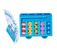 Didiseaon Jeu Éducatif Bois Trois Couleurs pour Garçon Fille de Classification de Formes et Piste Apprentissage des Couleurs et Reconnaissance Animale Jeu Interactif pour Plusieurs Joueurs