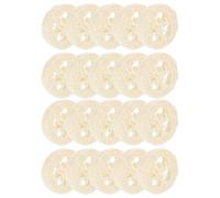 Didiseaon Jouet à Mâcher en Luffa pour Hamsters 20 Pièces, Tranche Créative en Luffa Beige, Favorise Le Broyage des Dents, Attire L'attention des Petits Animaux