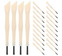 Didiseaon Kit Archéologique Garçon et Filles 36 Pièces 2-en-1 Brosse et Pelle 9 CM Outils d'Excavation Ergonomiques en Plastique Résistant Jouets d'Archéologie pour Fouilles Éducatives et