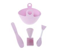 Didiseaon Kit Bol Mélangeur Silicone pour Masque Facial Léger et Portable Brosse Spatule Cuillère Mesure pour Soins Peau Maison et Voyage