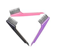 Didiseaon Kit Complet De 3 Brosses De Nettoyage Pour Cheveux Poils Souples Peigne En Métal Anti-peluches Pour Salon De Coiffure