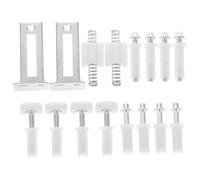 Didiseaon Kit Complet Quincaillerie Portes Pliantes Double Métal Pivots Supérieurs et Inférieurs pour Portes Accordéon Sécurisées Maison Bureau Commerce