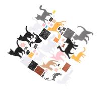 Didiseaon Kit Couture Feutrine Animaux pour Garçon Fille Set DIY Créatif Feutre Kit Couture Pratique pour Garçons et Filles Activité Manuelle Éducative et Ludique