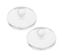 Didiseaon Kit de 2 Tampons Cosmétiques en Plastique 57 CM pour Fard à Paupières Blush Sourcils et Highlighter - Outil de Presse Compact pour Restauration et Application Précise -